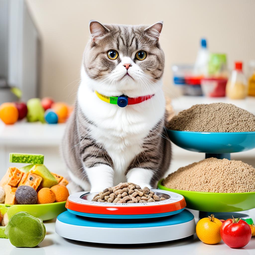 Adjusting diet for overweight Scottish Fold