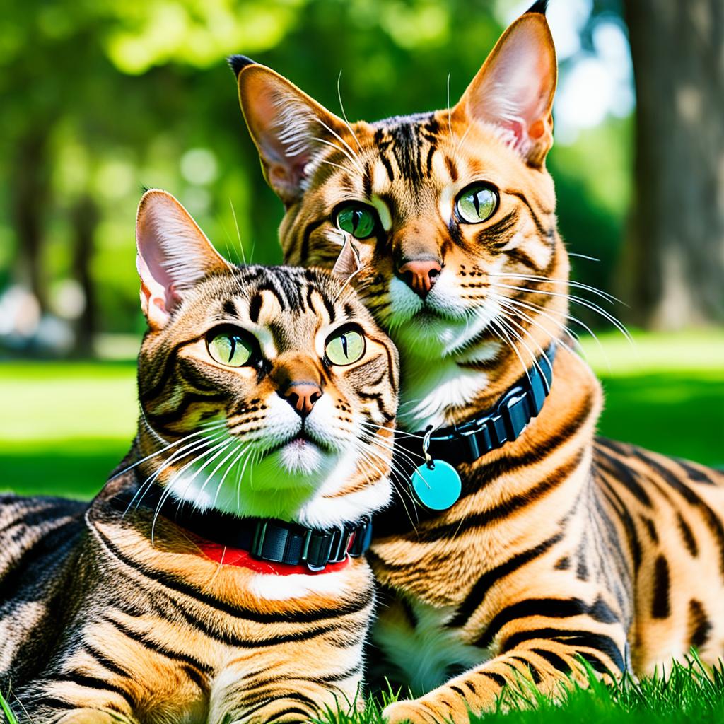 Bengal Cats Socializing with Dogs