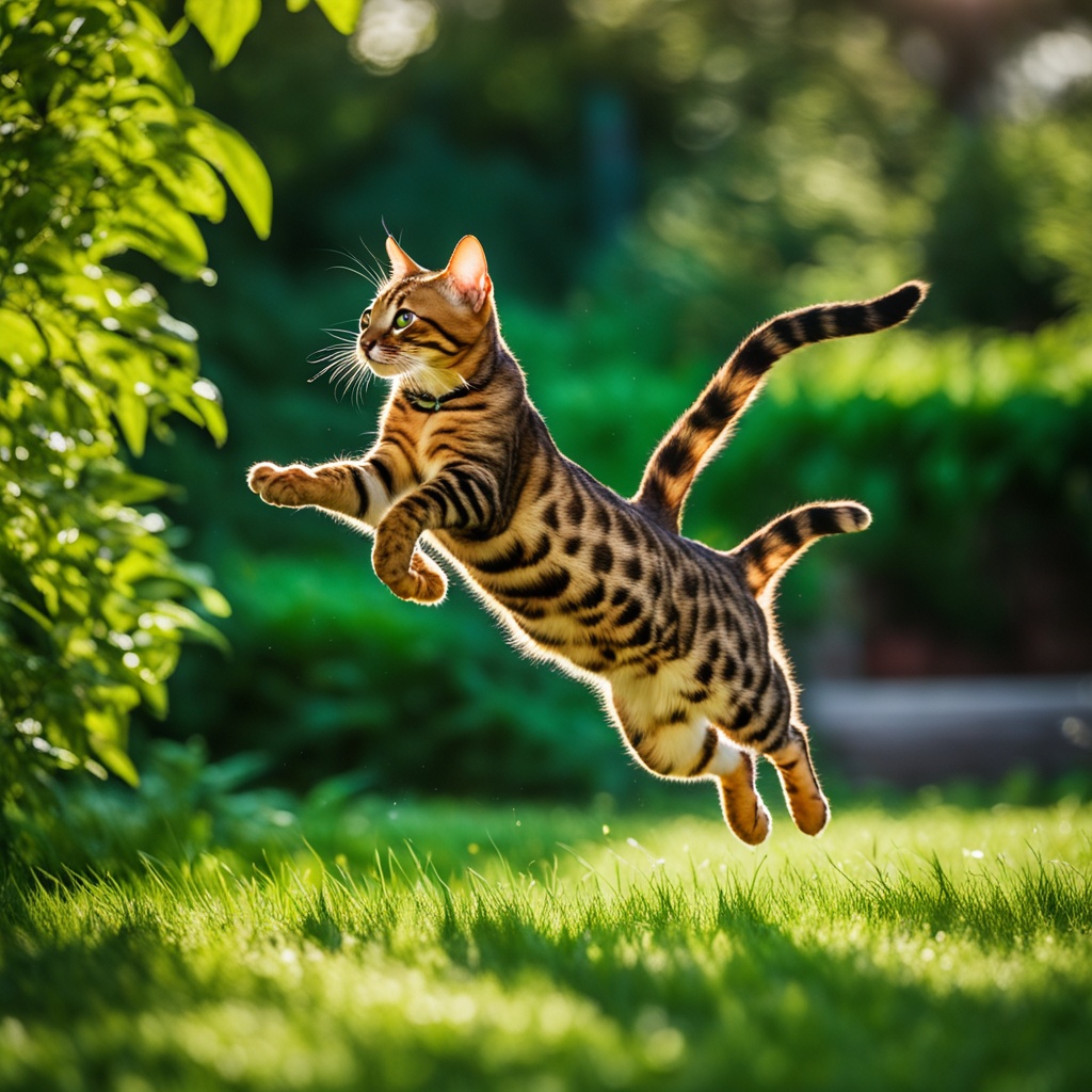 Bengal cat exercise