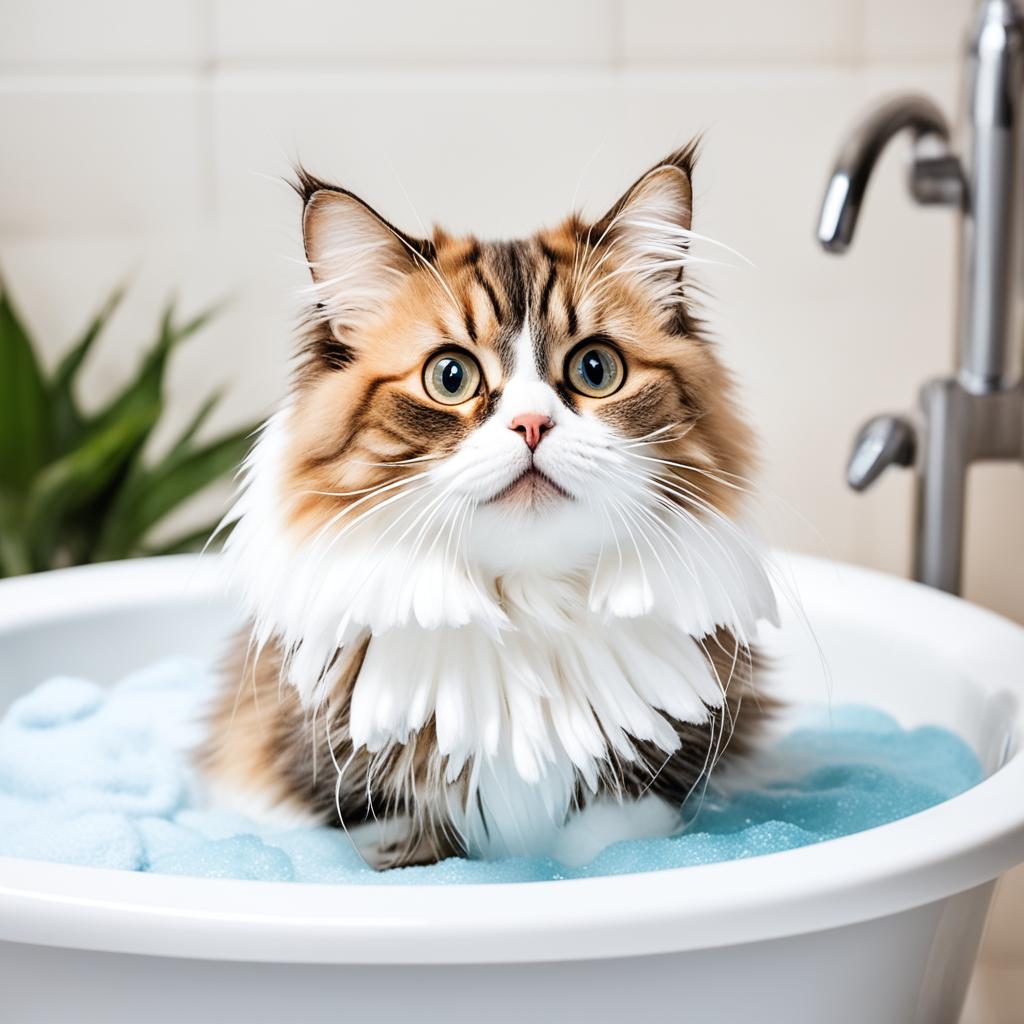 Best practices for bathing a Munchkin Cat