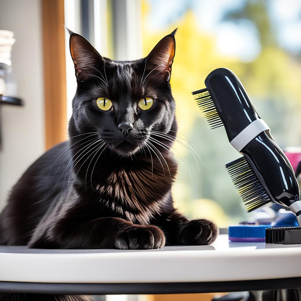 Bombay cat grooming routine