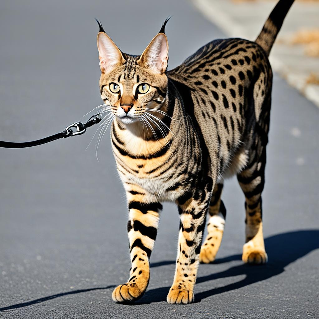 Can You Train a Savannah Cat to Walk on a Leash