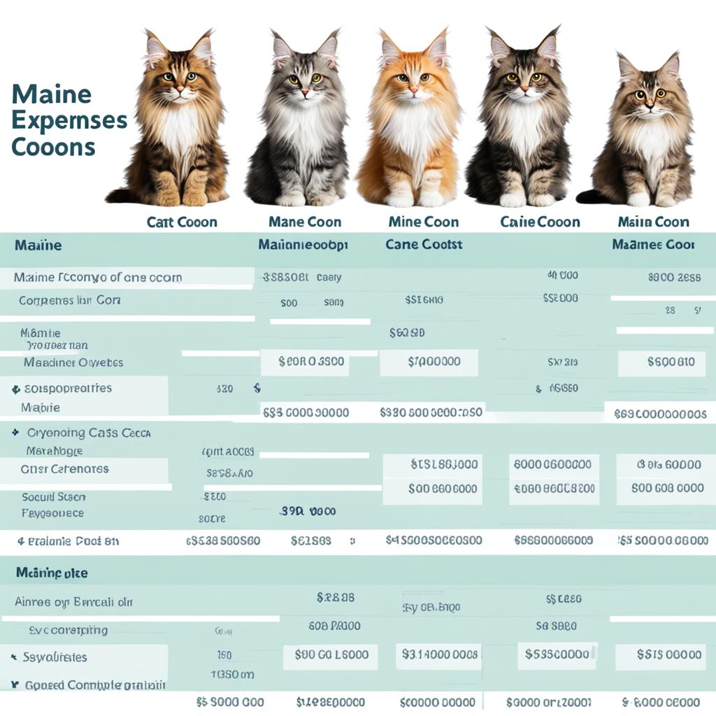 Comparing Maine Coon costs with other breeds