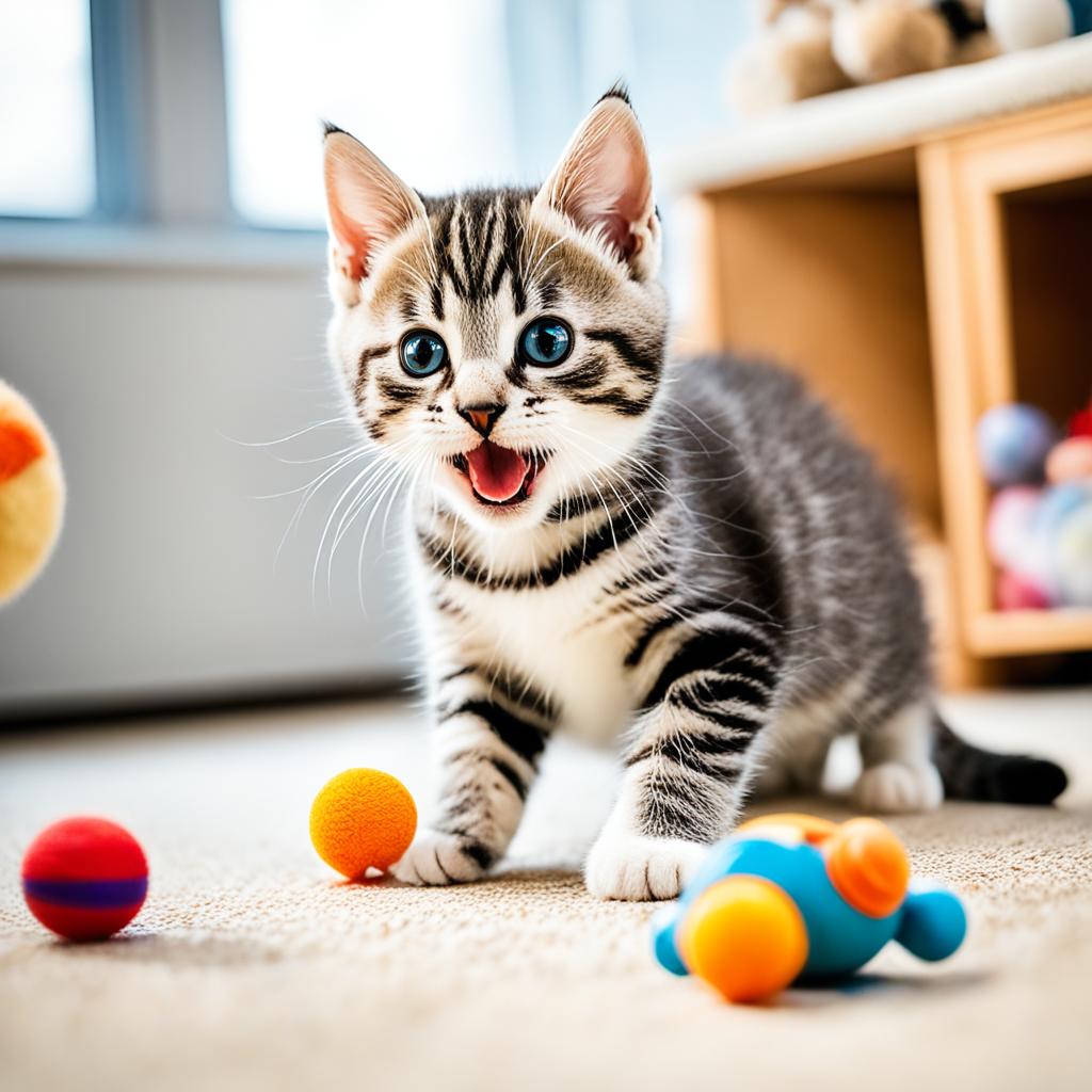 Fetch Training for American Shorthair Kitten