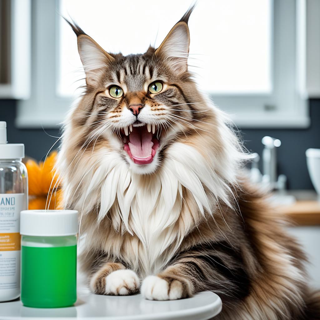 Home dental care for Maine Coon cats