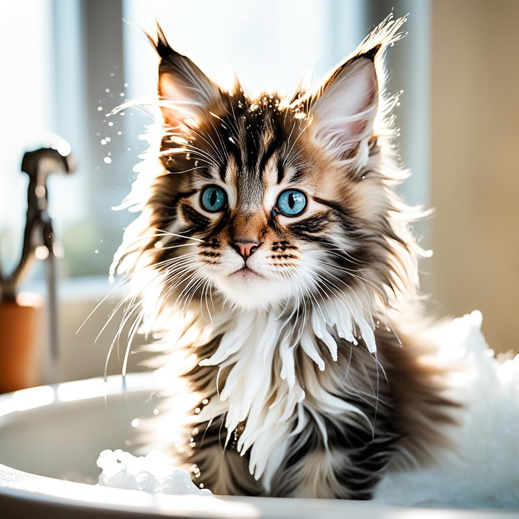 Splish Splash How To Bathe A Maine Coon Kitten?