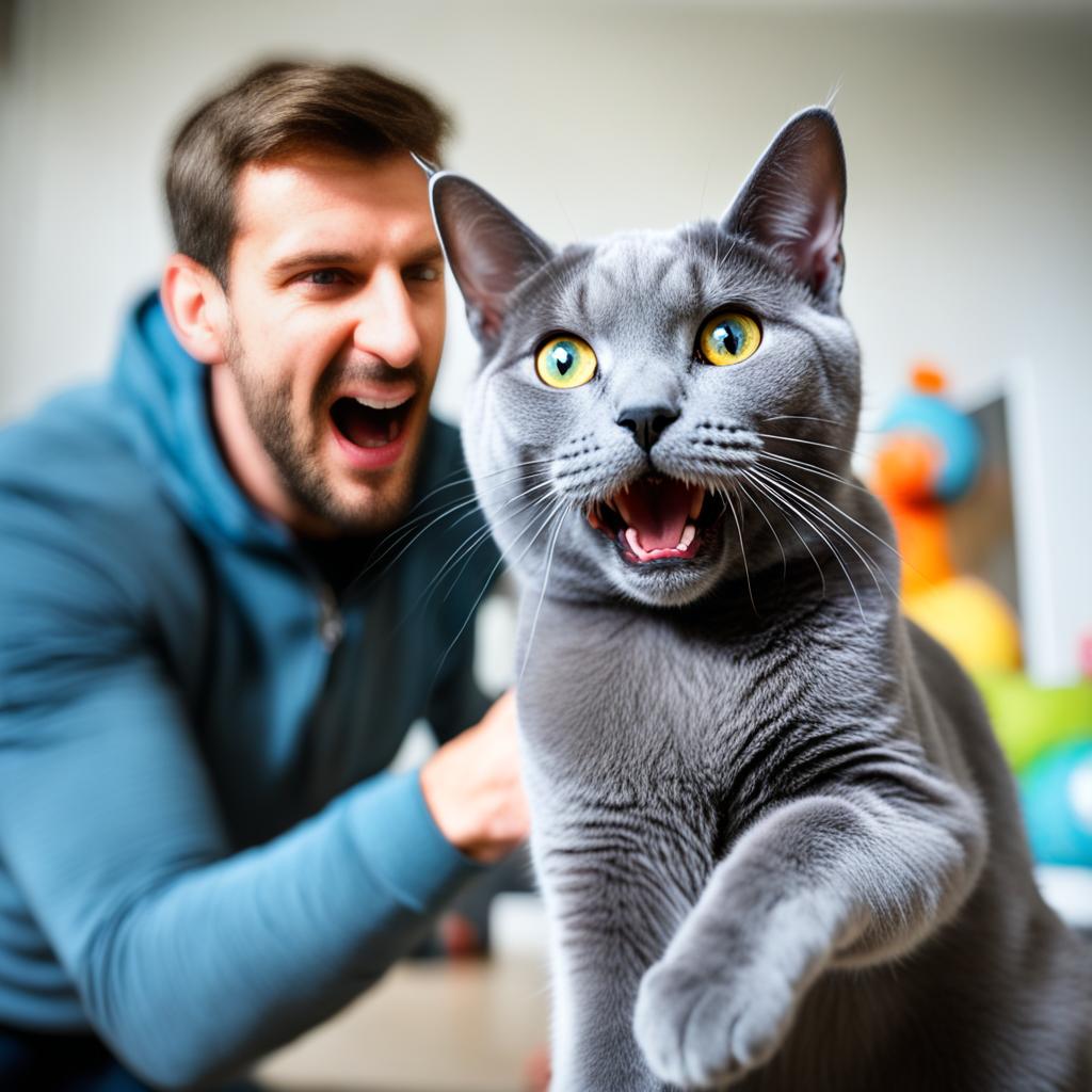 How to Handle Russian Blue Cat’s Aggression