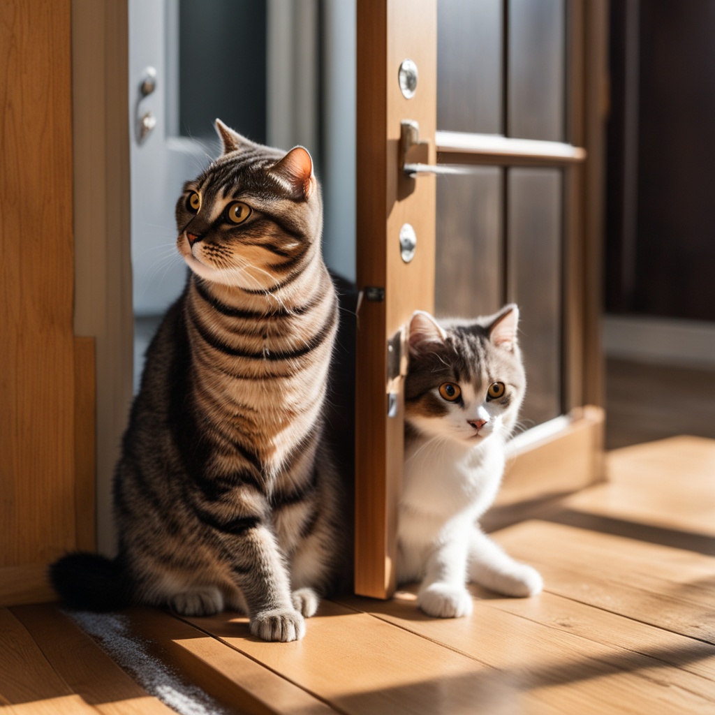 How to Train a Scottish Fold Cat to Use a Cat Door