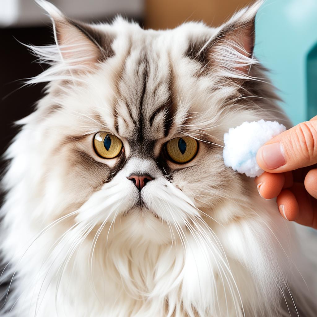 How to clean Persian cat ears