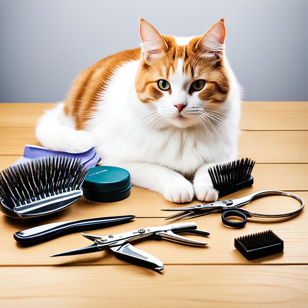 Japanese Bobtail Cat grooming tools