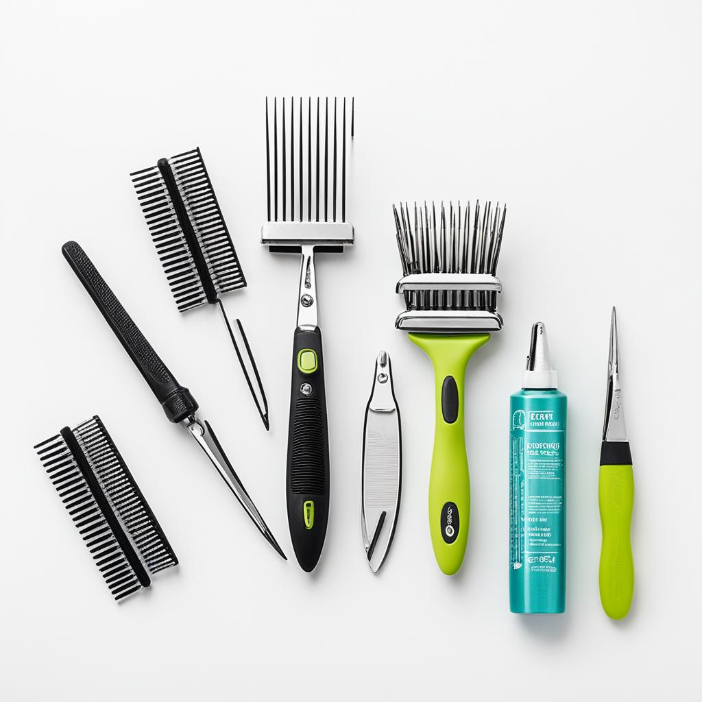 Japanese Bobtail Cat grooming tools