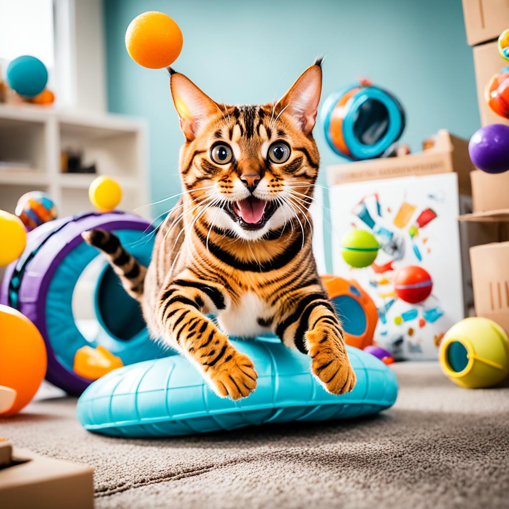 Keeping a Bengal cat entertained