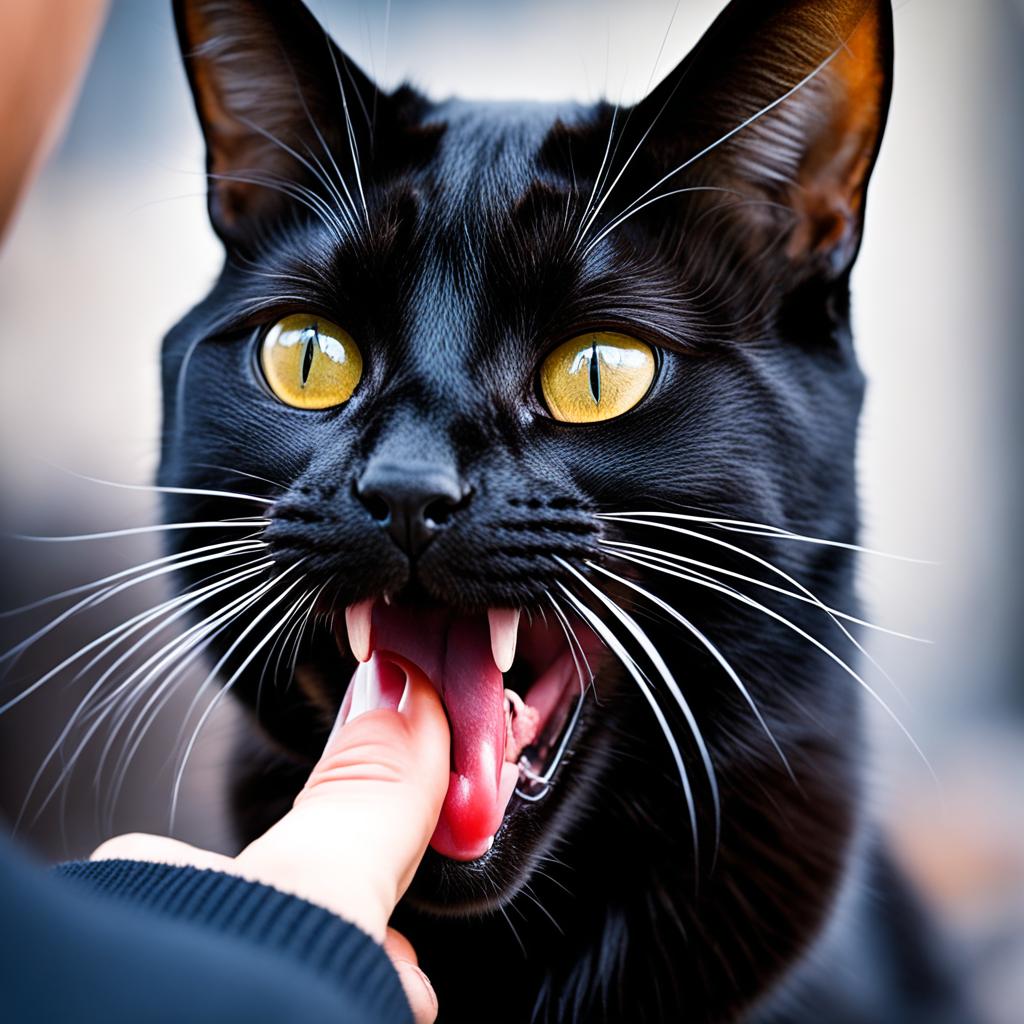 Licking behavior in cats