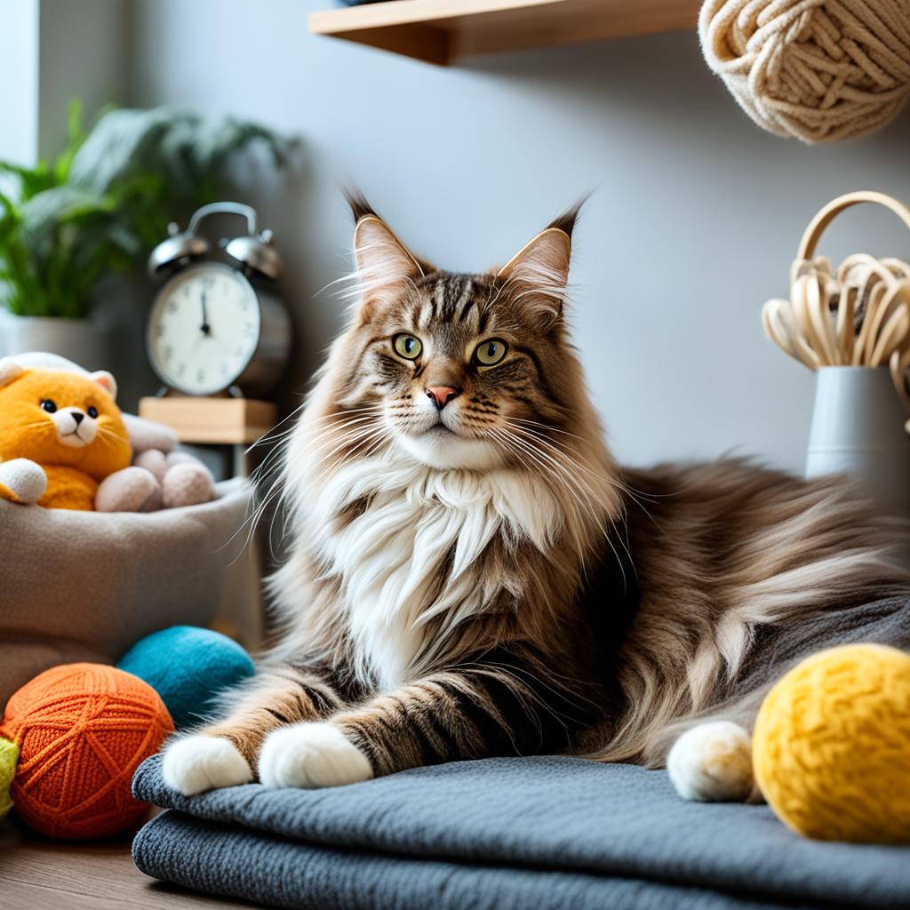 Maine Coon Cat calming techniques