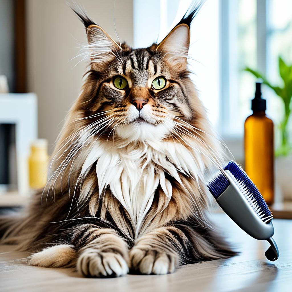 Maine Coon Cat grooming tips