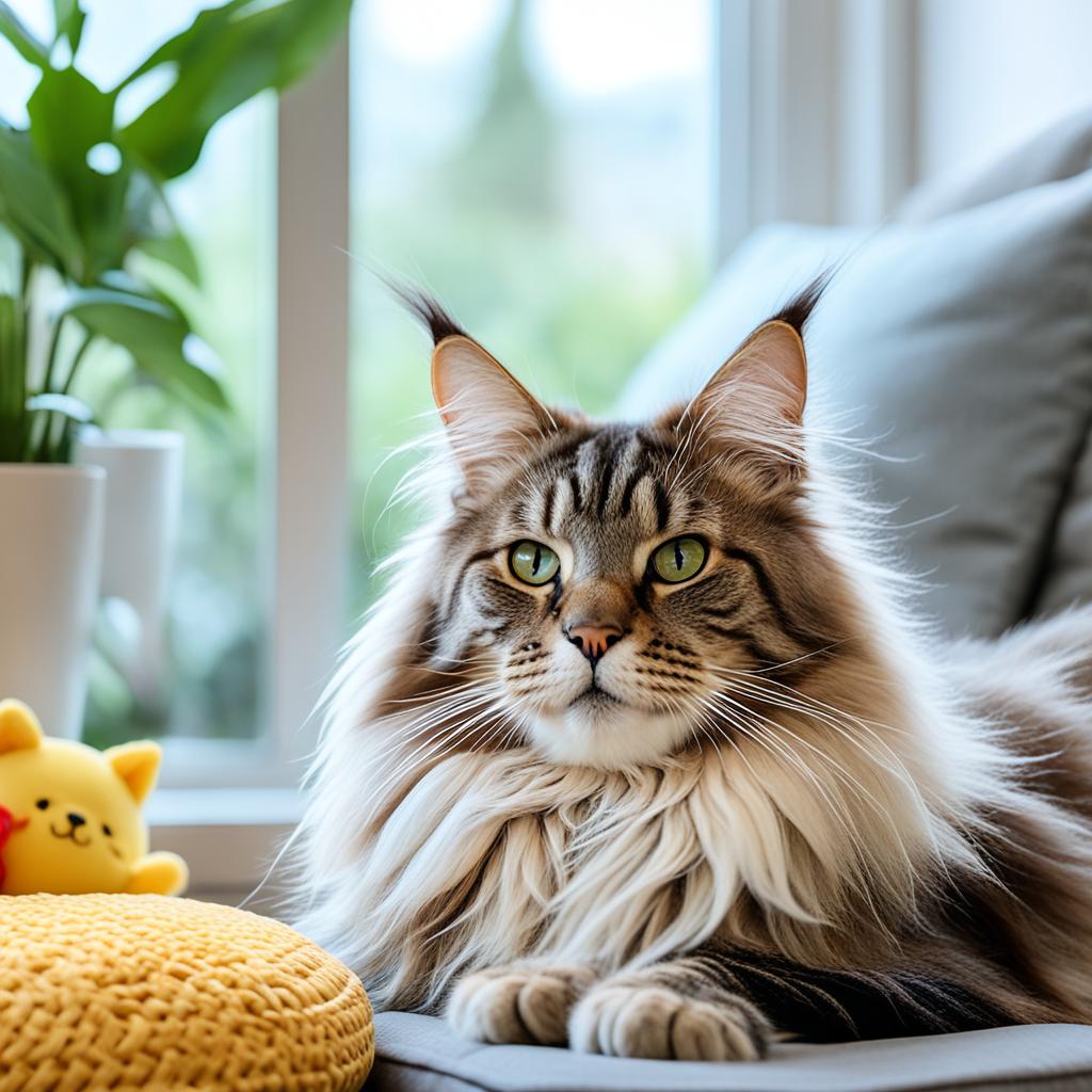 Maine Coon Cat relaxation methods