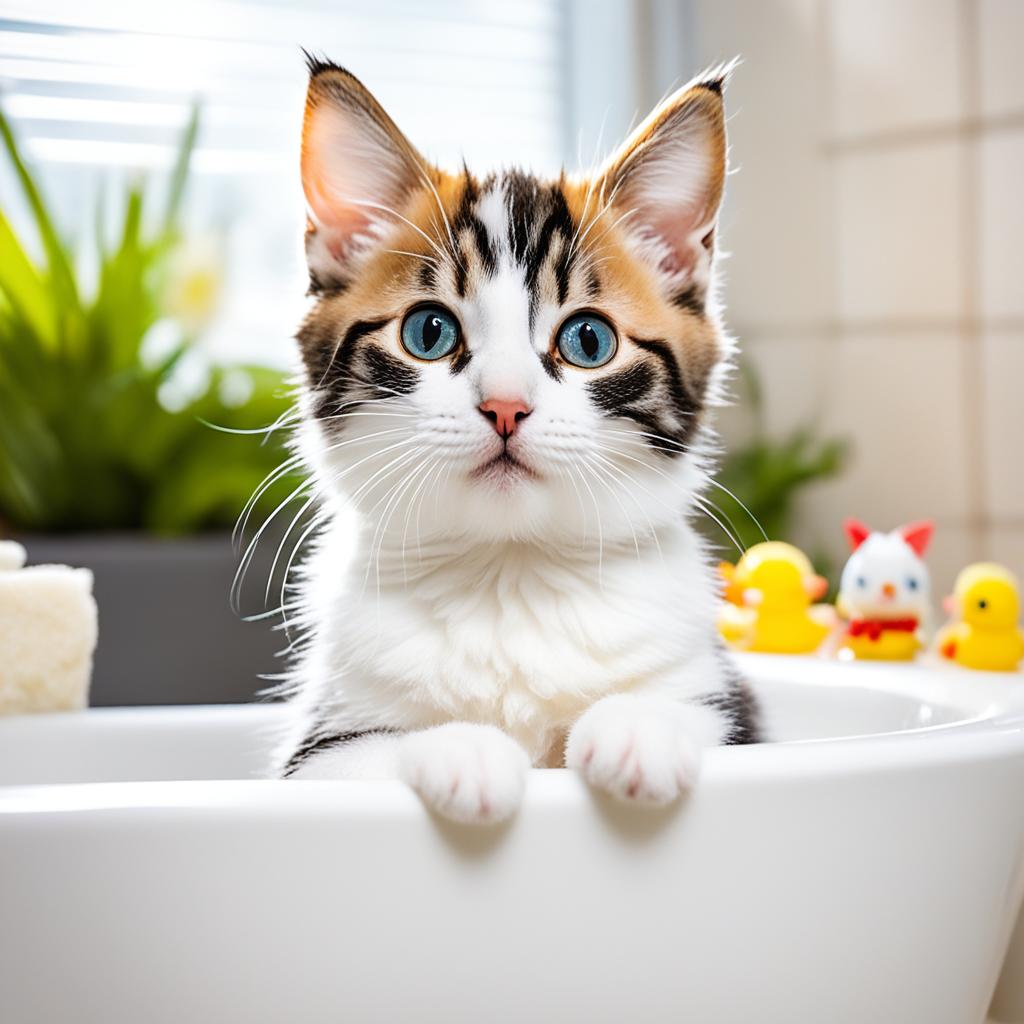 Making bath time stress-free for your kitten