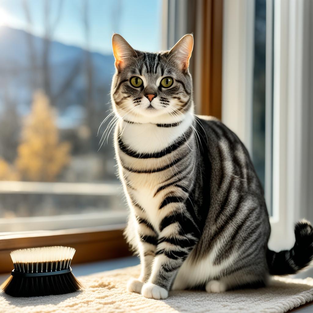 Managing American Shorthair Cat hairballs