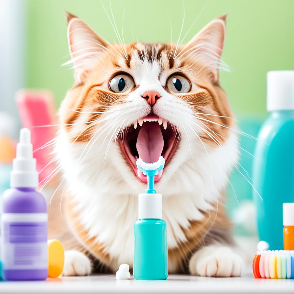 Munchkin cat oral hygiene