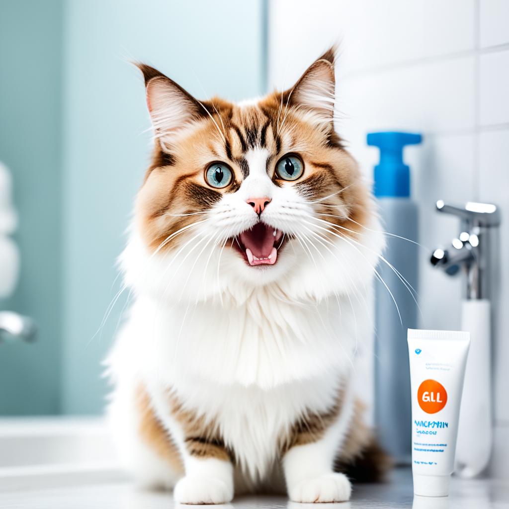 Munchkin cat oral hygiene