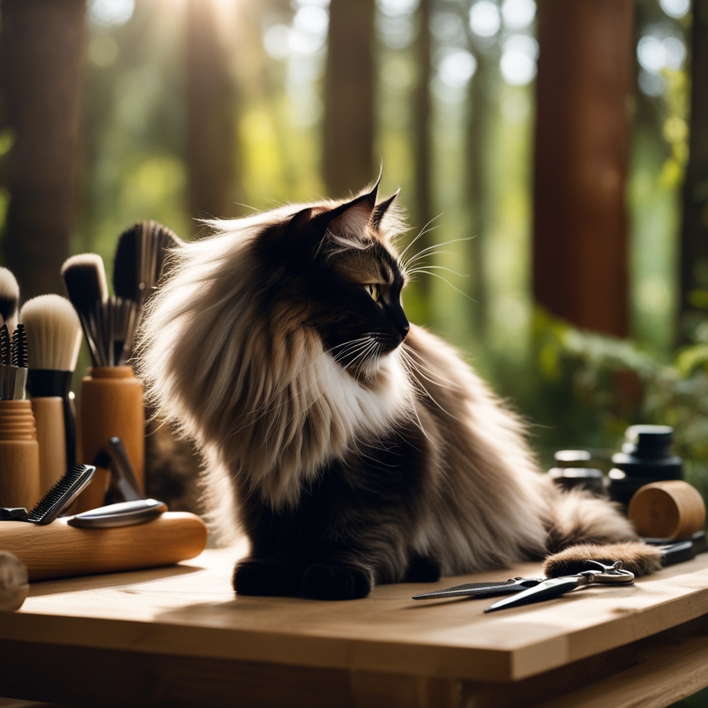 Norwegian Forest Cat Grooming