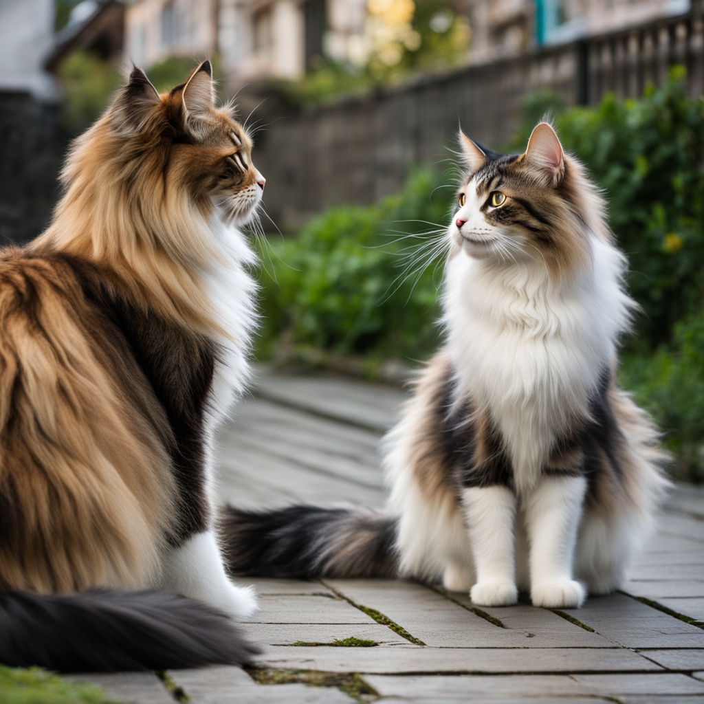 Norwegian Forest Cat behavior towards other cats Norwegian Forest Cat behavior towards other cats