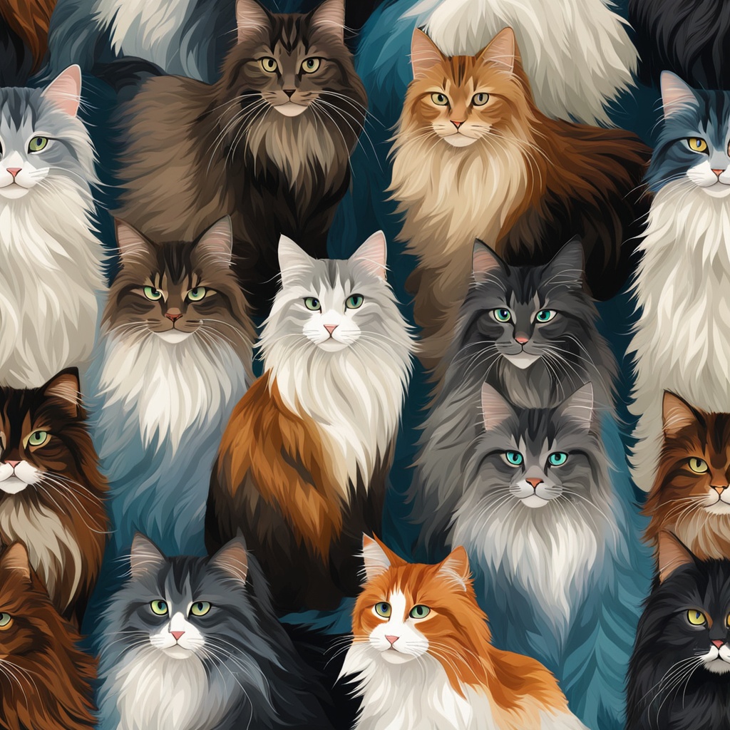 Norwegian Forest Cat fur colors