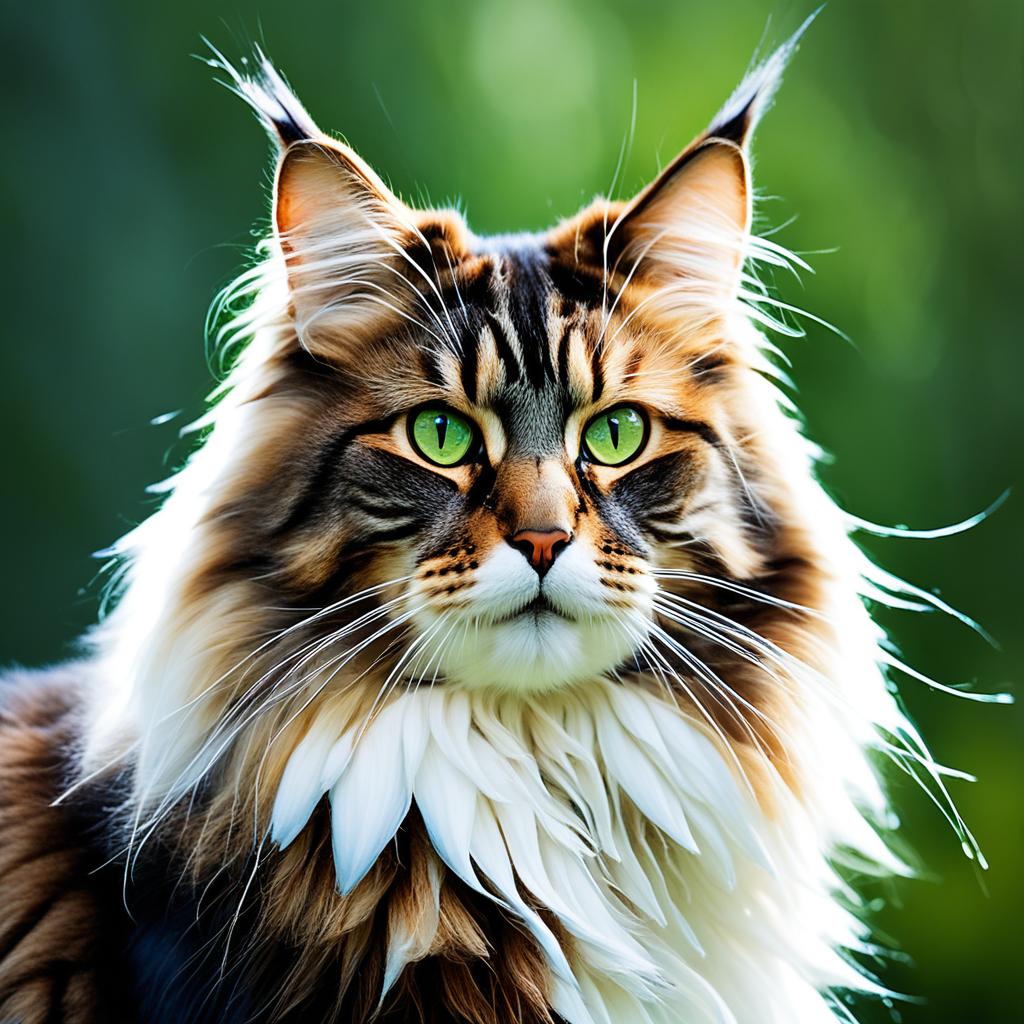 Norwegian Forest Cat water repellent coat