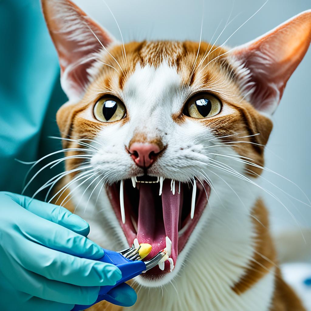 Oriental Shorthair Cat teeth cleaning