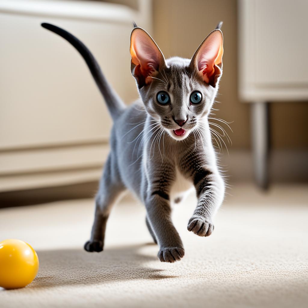 Oriental Shorthair Kitten behavior
