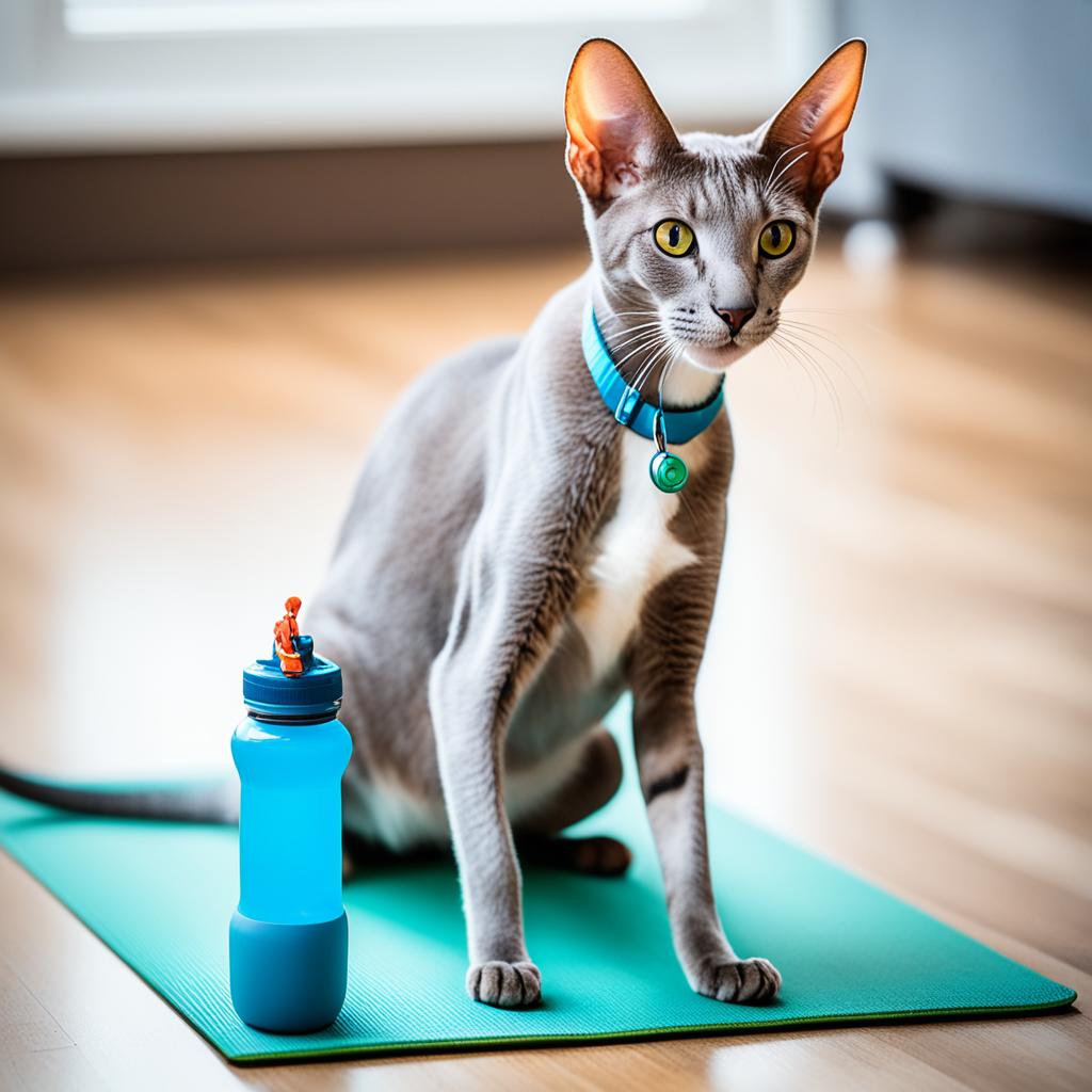 Oriental Shorthair cat exercise