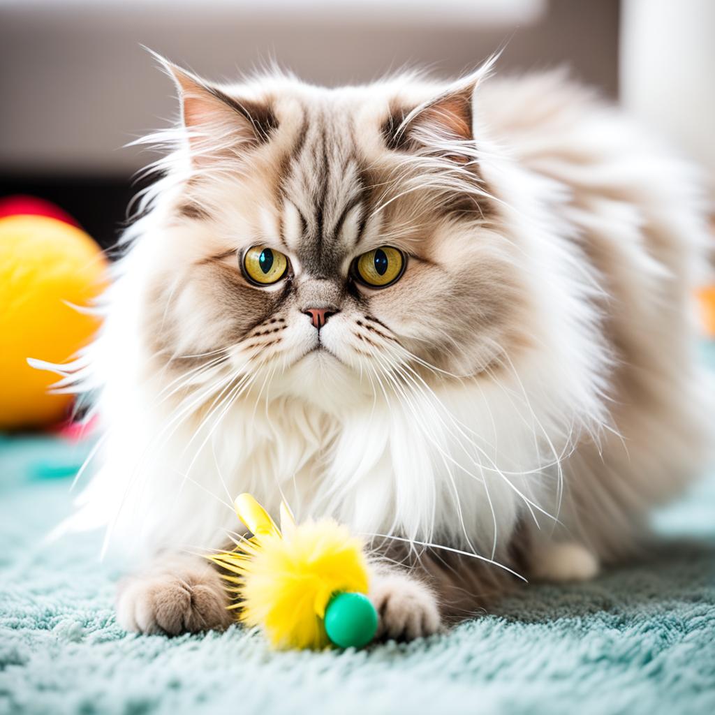 Persian cat playful toys