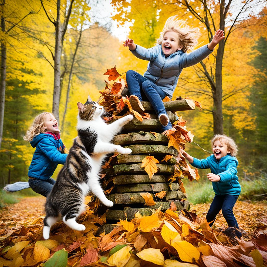 Playful Norwegian Forest Cats