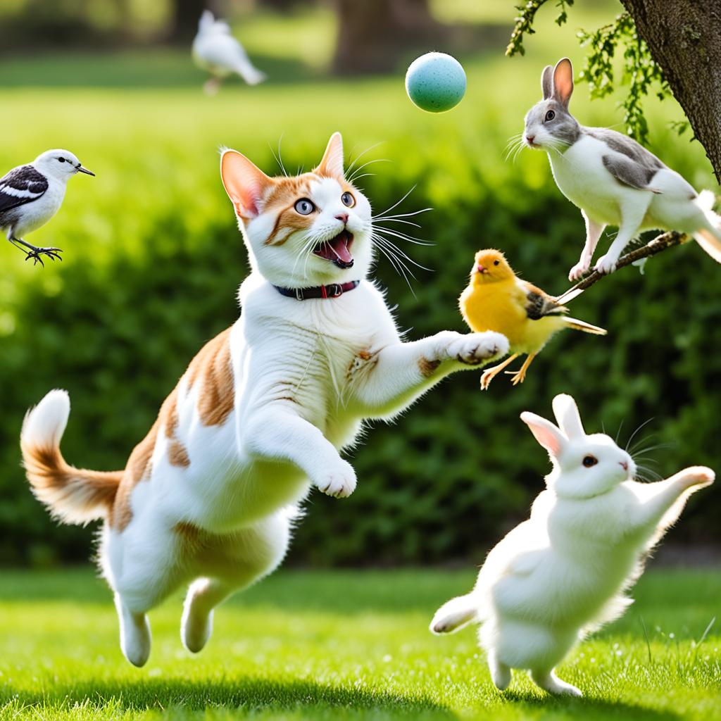 Playtime with other pets for Japanese Bobtail Cats