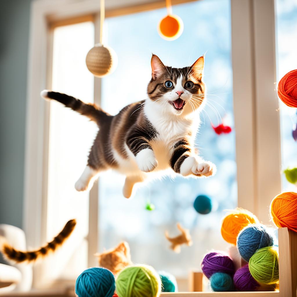Playtime with your Munchkin cat
