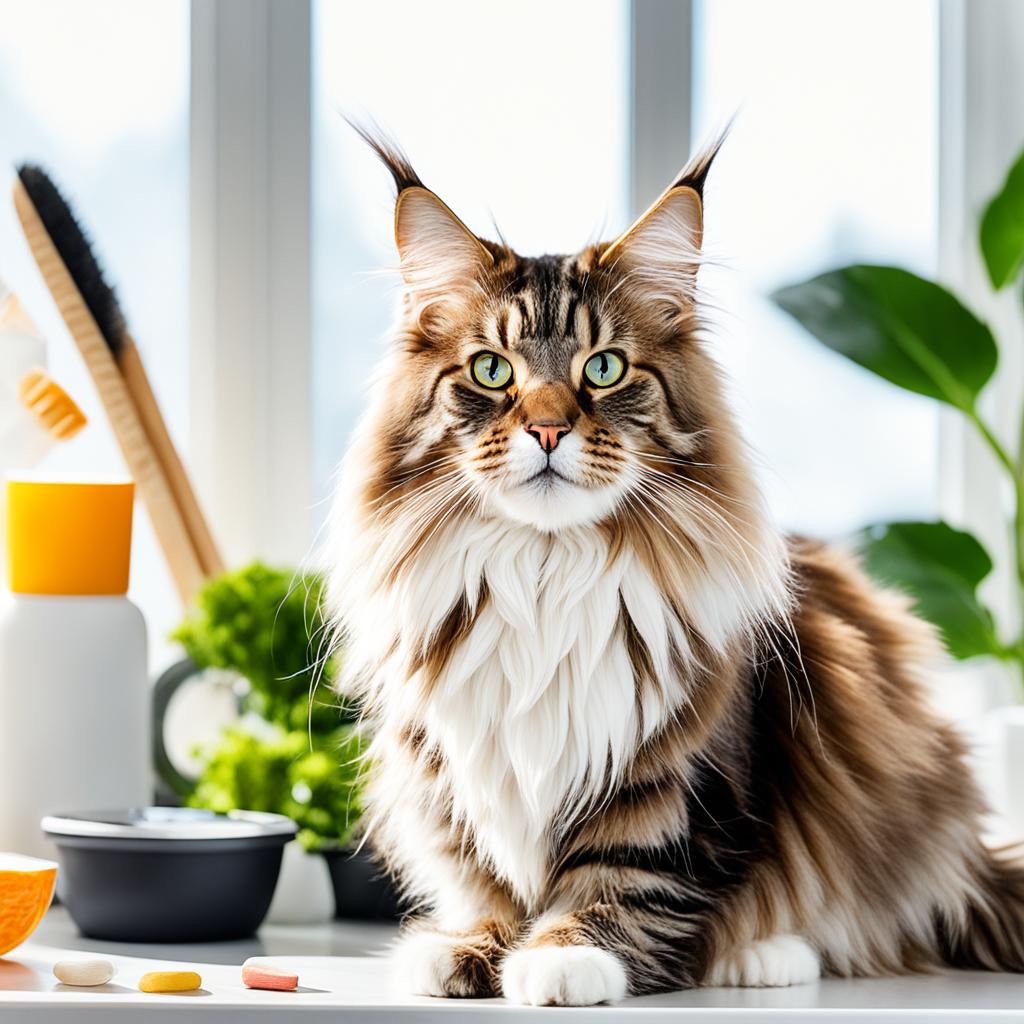 Preventing dandruff in Maine Coon Cats