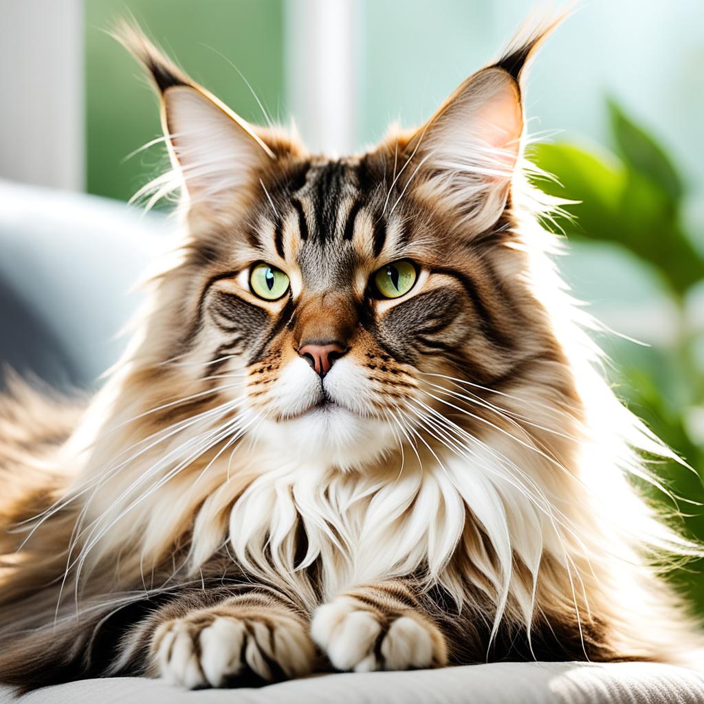 Preventing dandruff in Maine Coon cats