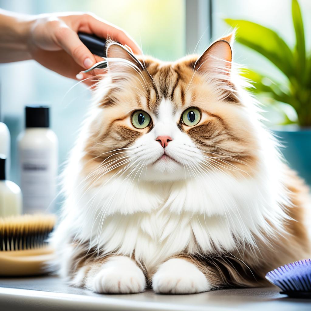 Preventing fur tangles in Munchkin cats