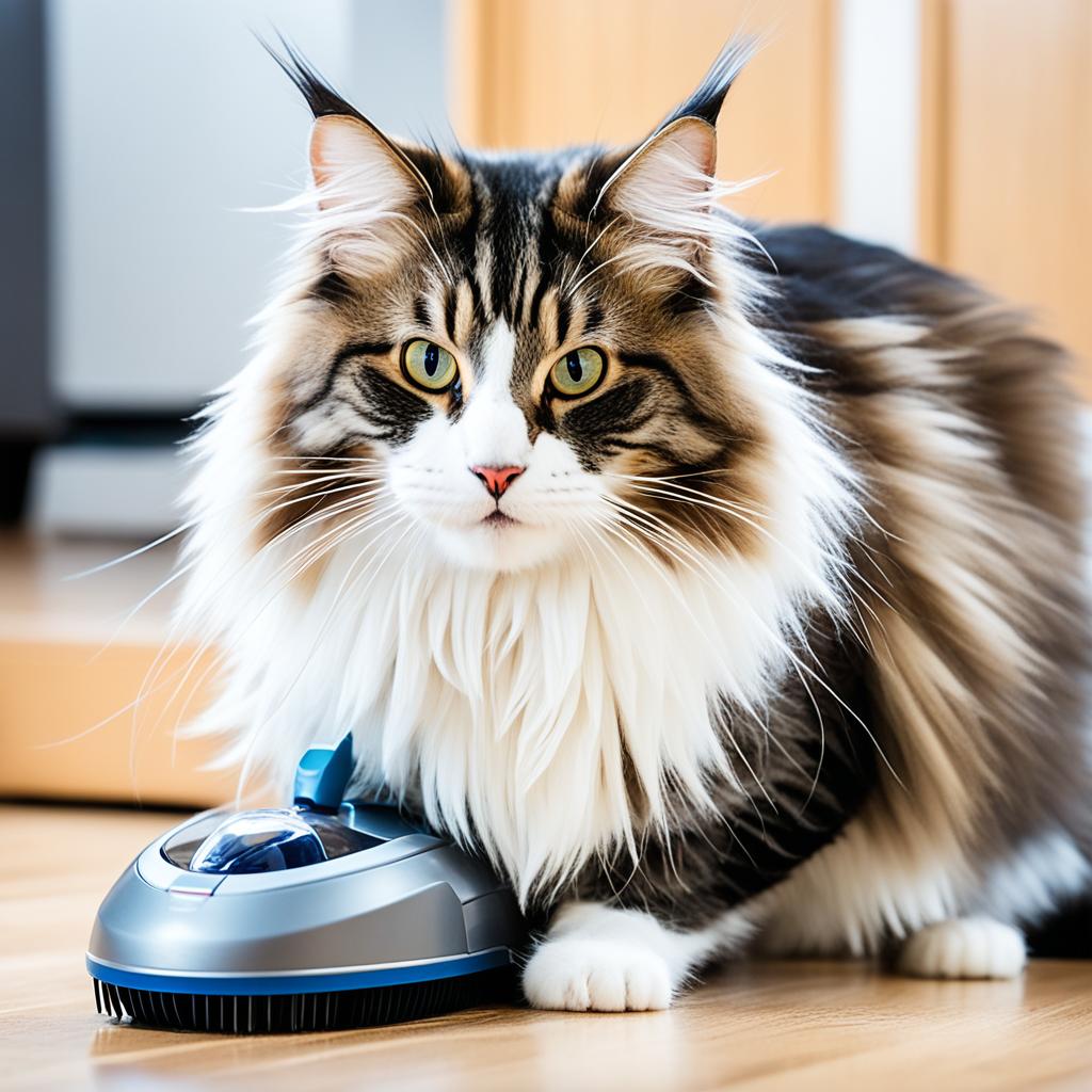 Prevention of Norwegian Forest Cat hairballs