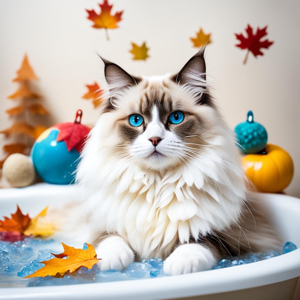 Ragdoll cat bathing frequency