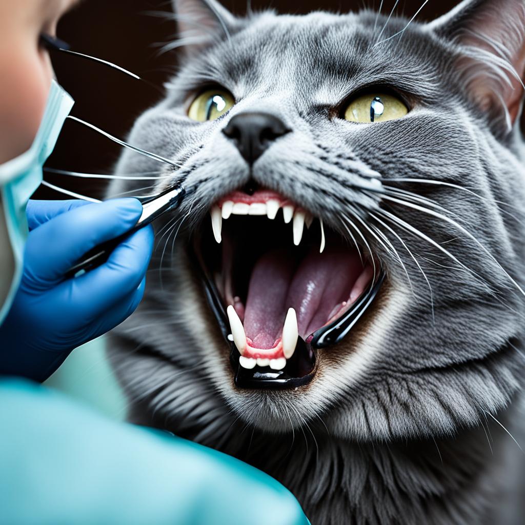 Russian Blue Cat dental health