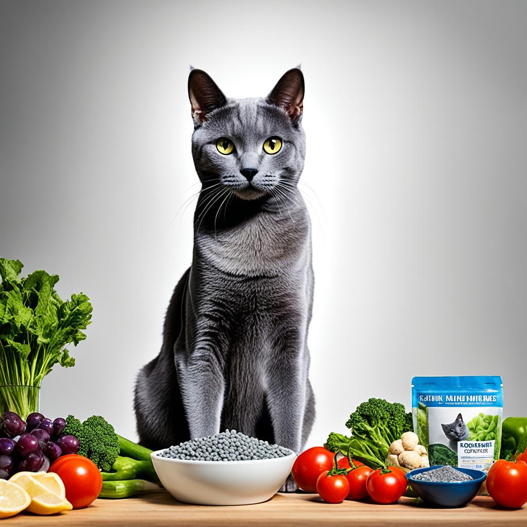 Russian Blue Cat diet and nutrition