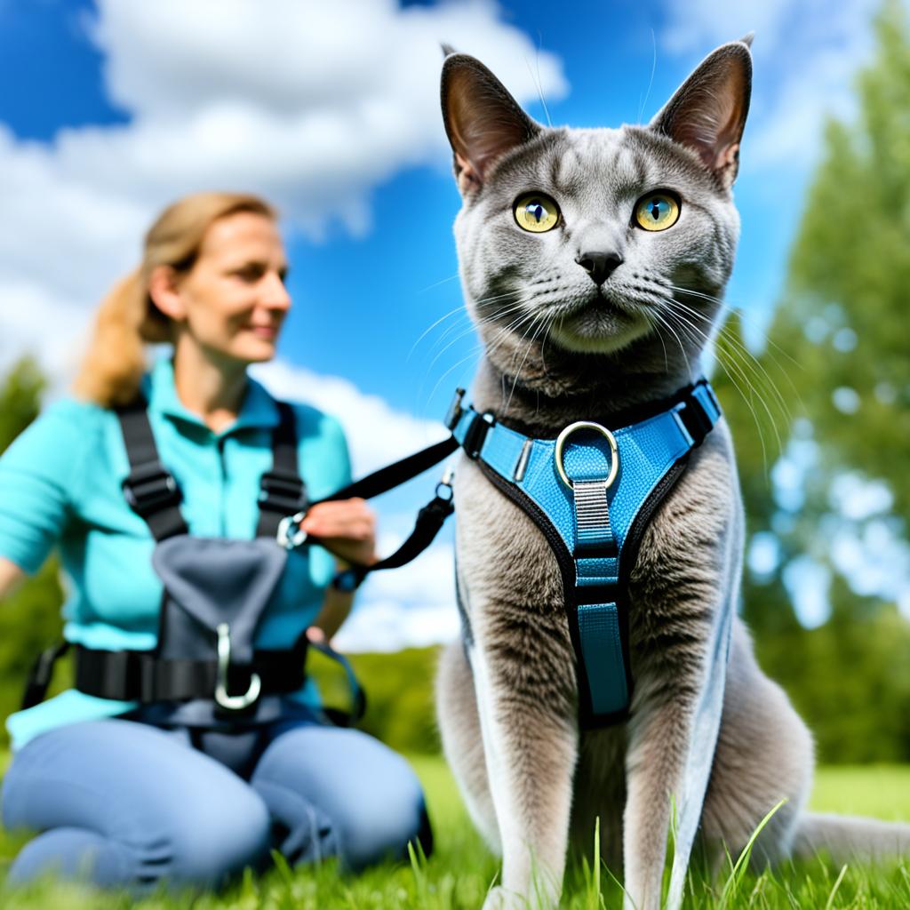 Russian Blue Cat training