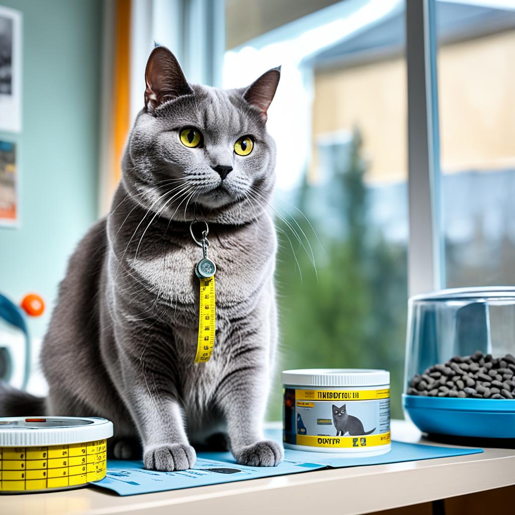 Russian Blue cat obesity prevention