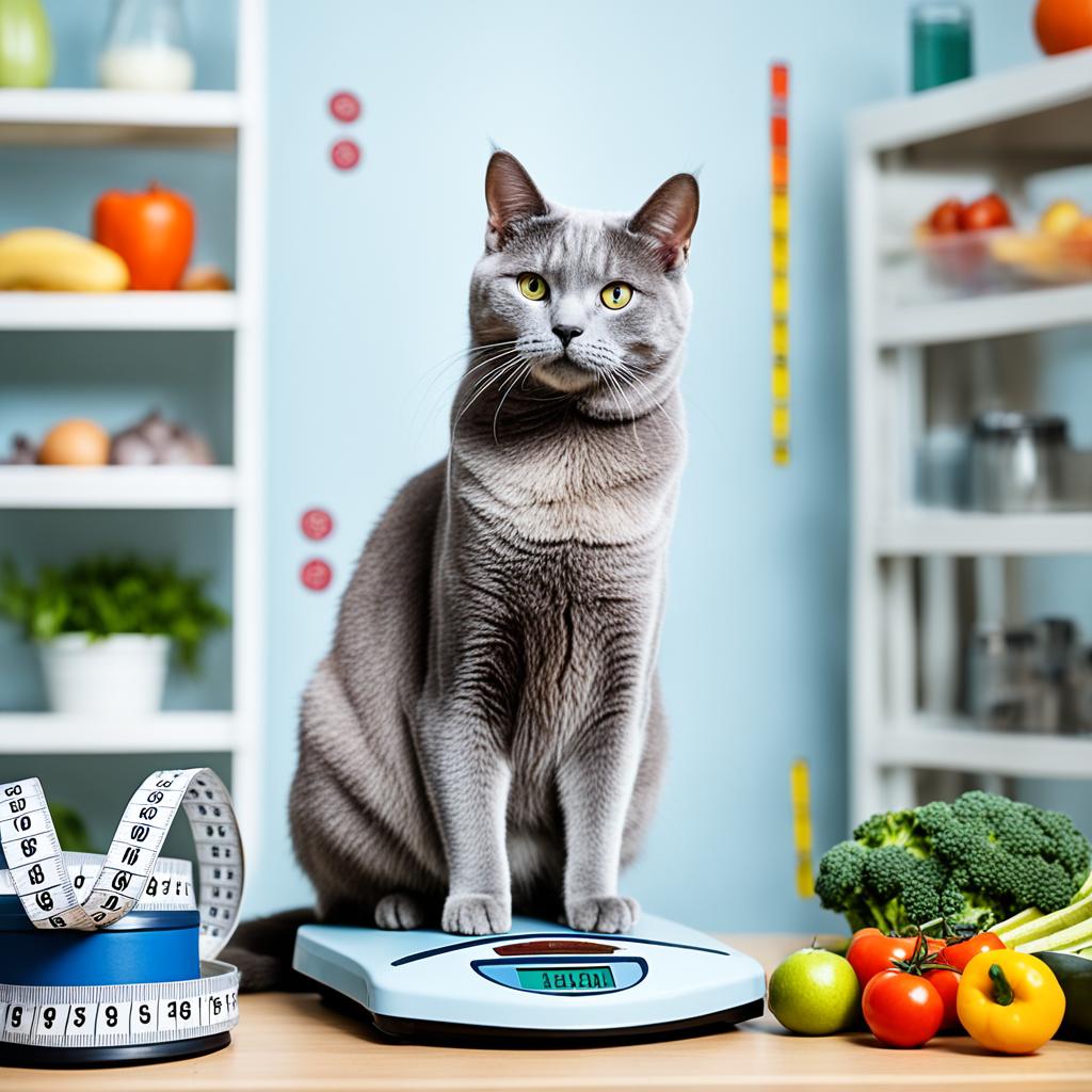 Russian Blue cat weight management
