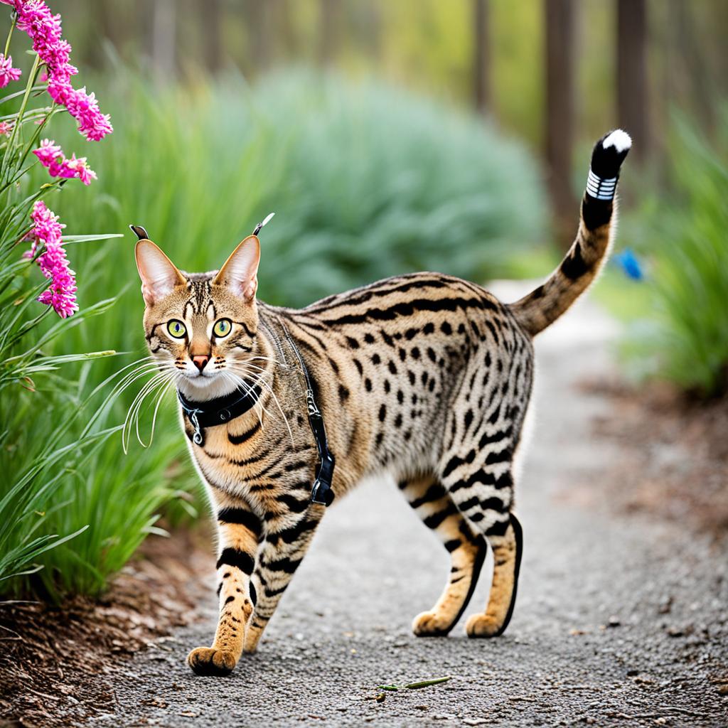 Savannah Cat behavior and leash training