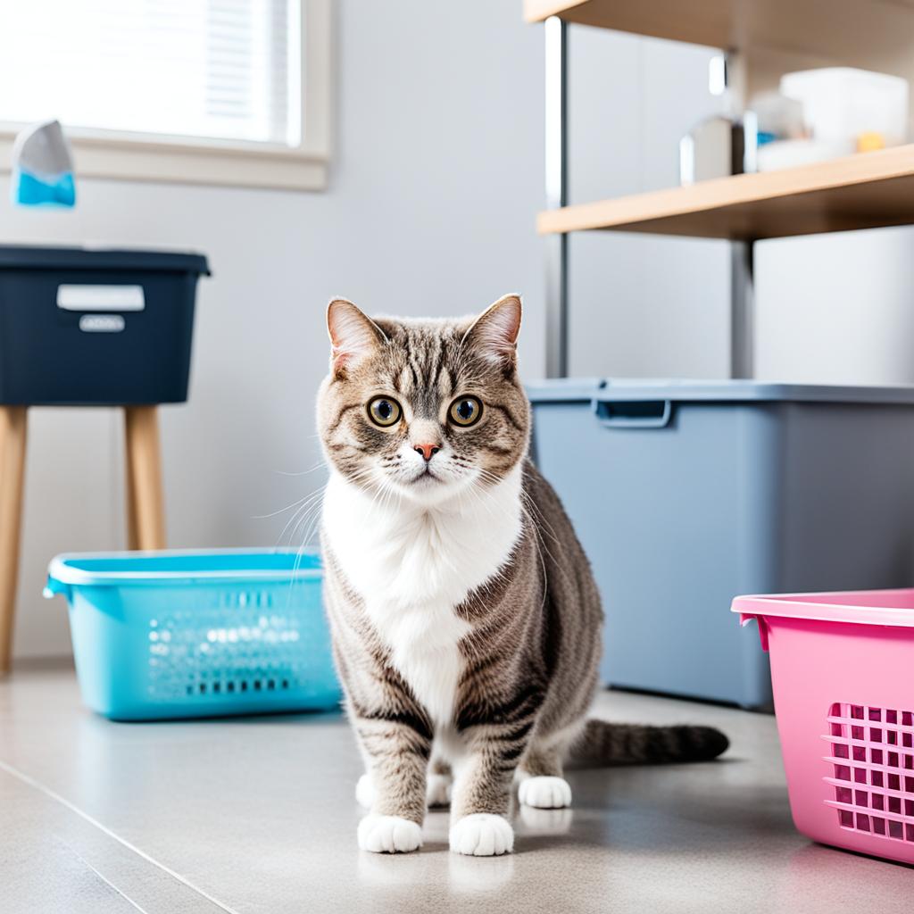 Scottish Fold Cat toilet training