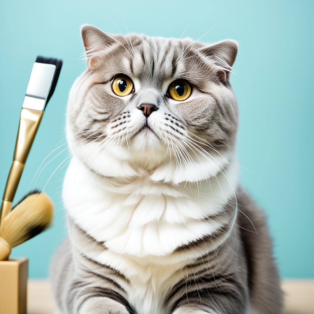 Scottish Fold cat coat care