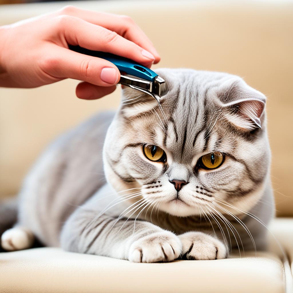 Scottish Fold cat grooming tips