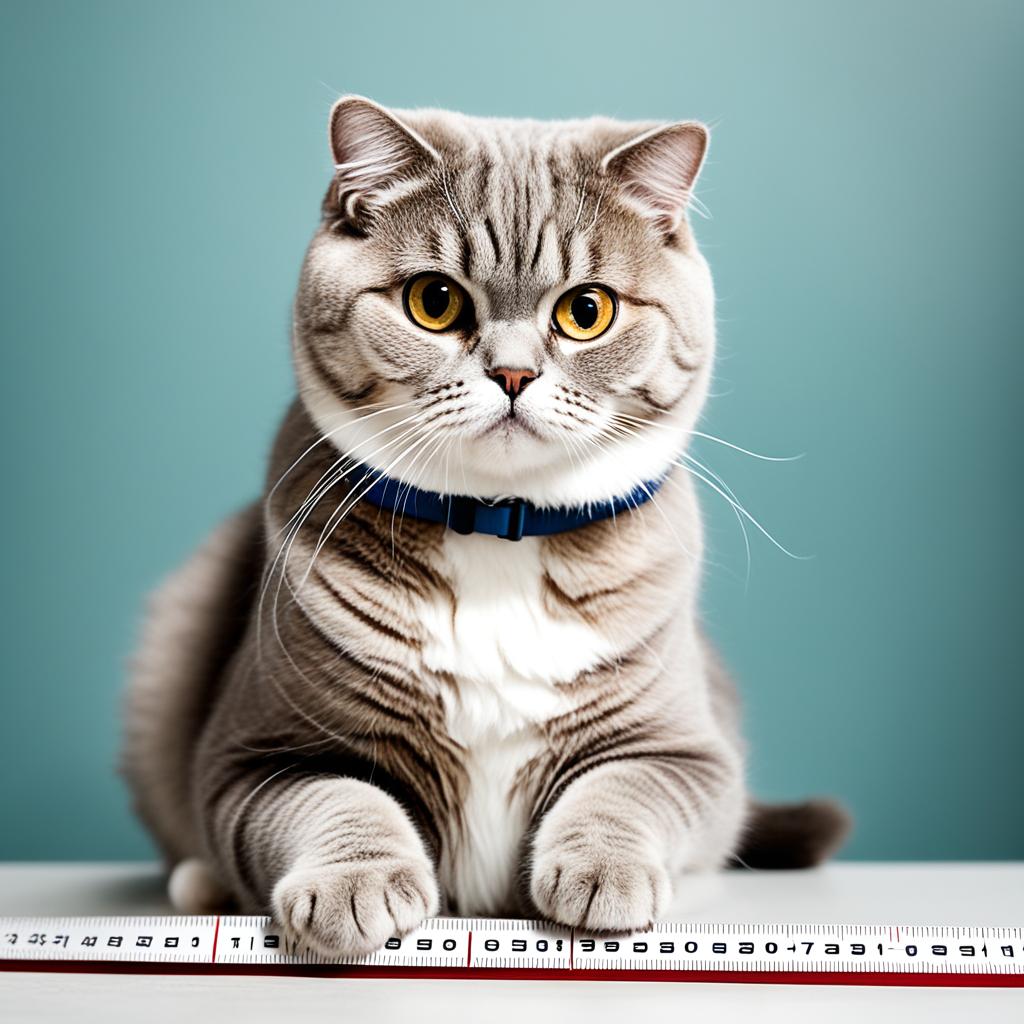 Scottish Fold cat size